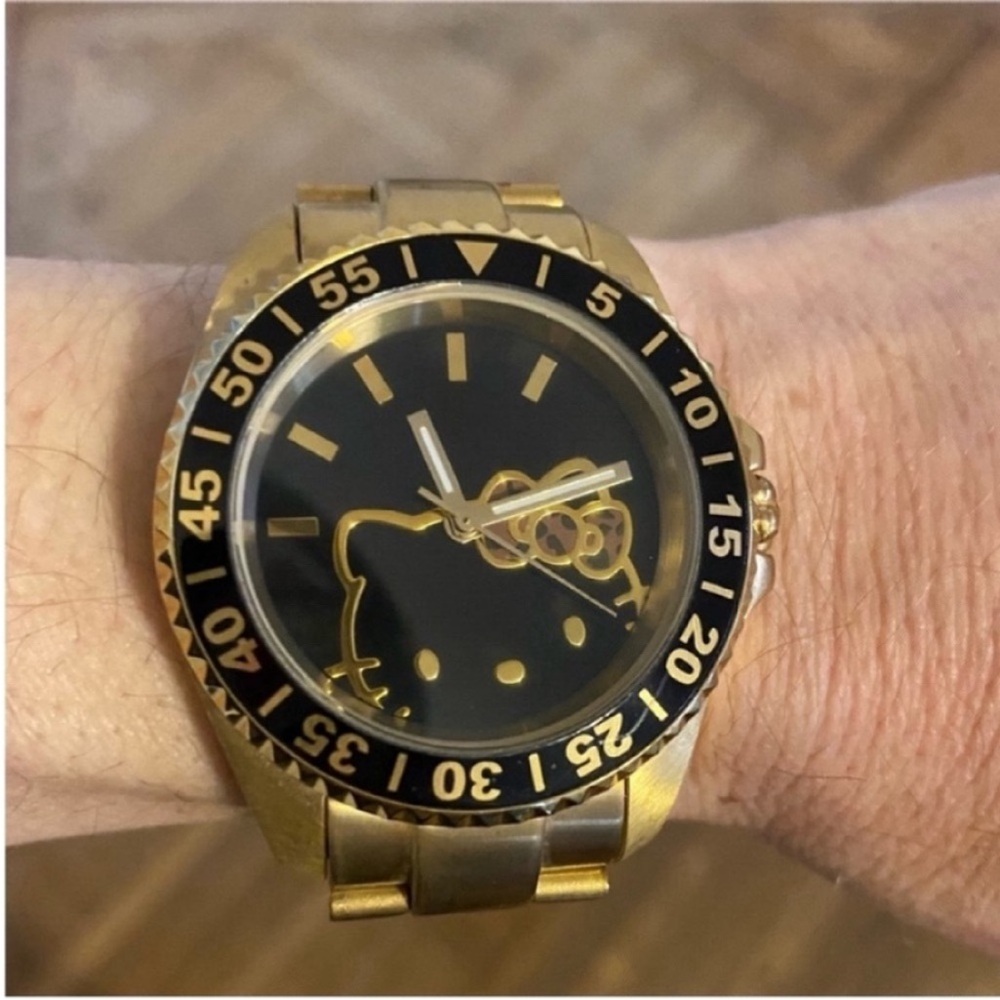 Hello kitty watch gold hello kitty watch leopard bow
